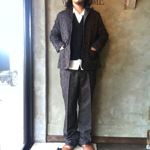 GANGSTERVILLESPEAKEASY-JACKET(BROWN)ギャングスタービルテーラードジャケット/3ピース/セットアップ/GLADHAND/グラッドハンド/WEIRDO/ウィアード/OLDCROW/オールドクロウ