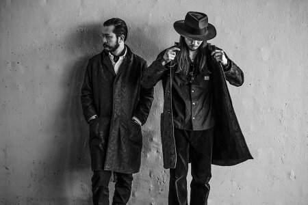 GANGSTERVILLESPEAKEASY-COAT※MIDDLE(BROWN)ギャングスタービルミドル丈コート/GLADHAND/グラッドハンド/WEIRDO/ウィアード/OLDCROW/オールドクロウ