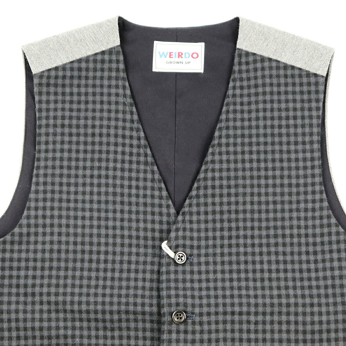 残りS・Lサイズのみ WEIRDO CIRCUS - VEST (GRAY × BLACK) ウィアード サーカス ギ...