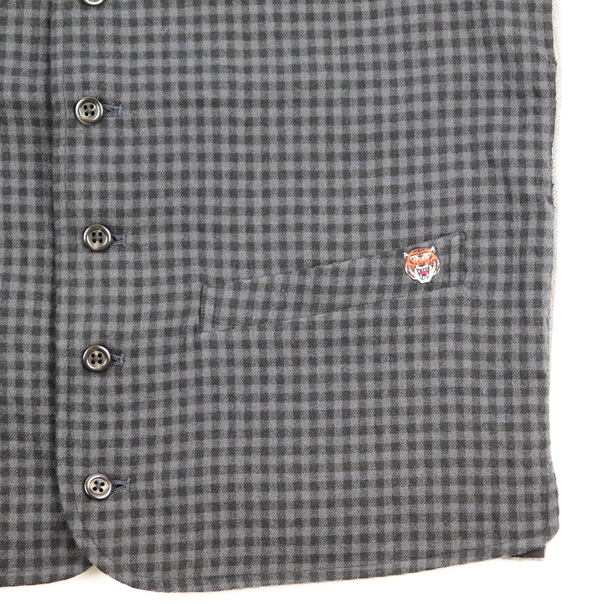 残りS・Lサイズのみ WEIRDO CIRCUS - VEST (GRAY × BLACK) ウィアード サーカス ギ...