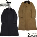 残りLサイズのみ ギャングスタービル ラムウールメルトンコート ロングコート メンズ GANGSTERVILLE MANHATTAN CLUB - COAT GLADHAND グラッドハンド WEIRDO ウィアード OLD CROW オールドクロウ