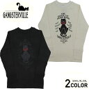 残りXLサイズのみ ギャングスタービル クルーネック 長袖 Tシャツ ロンT メンズ GANGSTERVILLE BLACK CAT MARK - L/S T-SHIRTS GLADHAND グラッドハンド WEIRDO ウィアード OLD CROW オールドクロウ