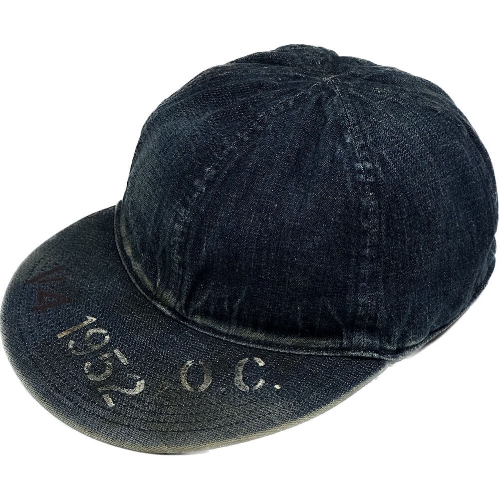 残りMサイズのみ オールドクロウ デニムキャップ ビンテージ加工 メンズ OLD CROW OLD RODDER - MECHANIC CAP VINTAGE FINISH GLADHAND グラッドハンド GANGSTERVILLE ギャングスタービル WEIRDO ウィアード