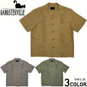 ギャングスタービル キューバシャツ オープンカラー 半袖シャツ メンズ 開襟シャツ GANGSTERVILLE RIPTIDE CLUB - S/S GUAYABERA SHIRTS GLADHAND グラッドハンド WEIRDO ウィアード OLD CROW オールドクロウ