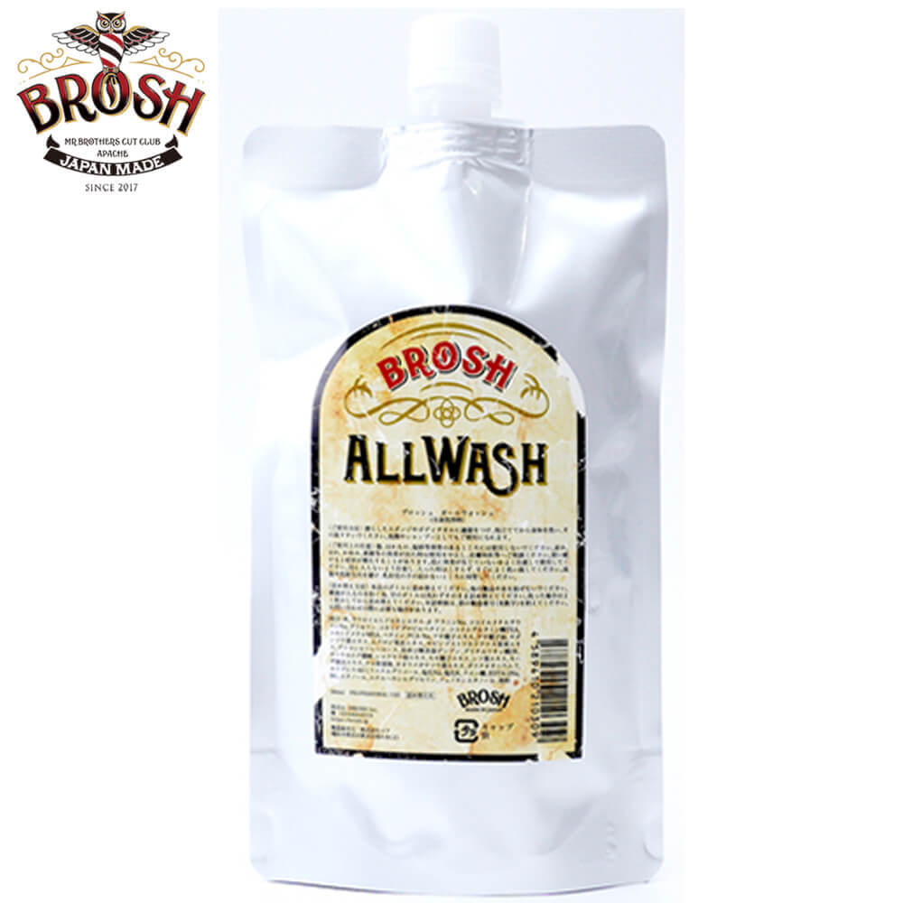 ブロッシュ 全身シャンプー 詰め替え用 メンズ 日本製 380ml BROSH ALL WASH WOOD SEED