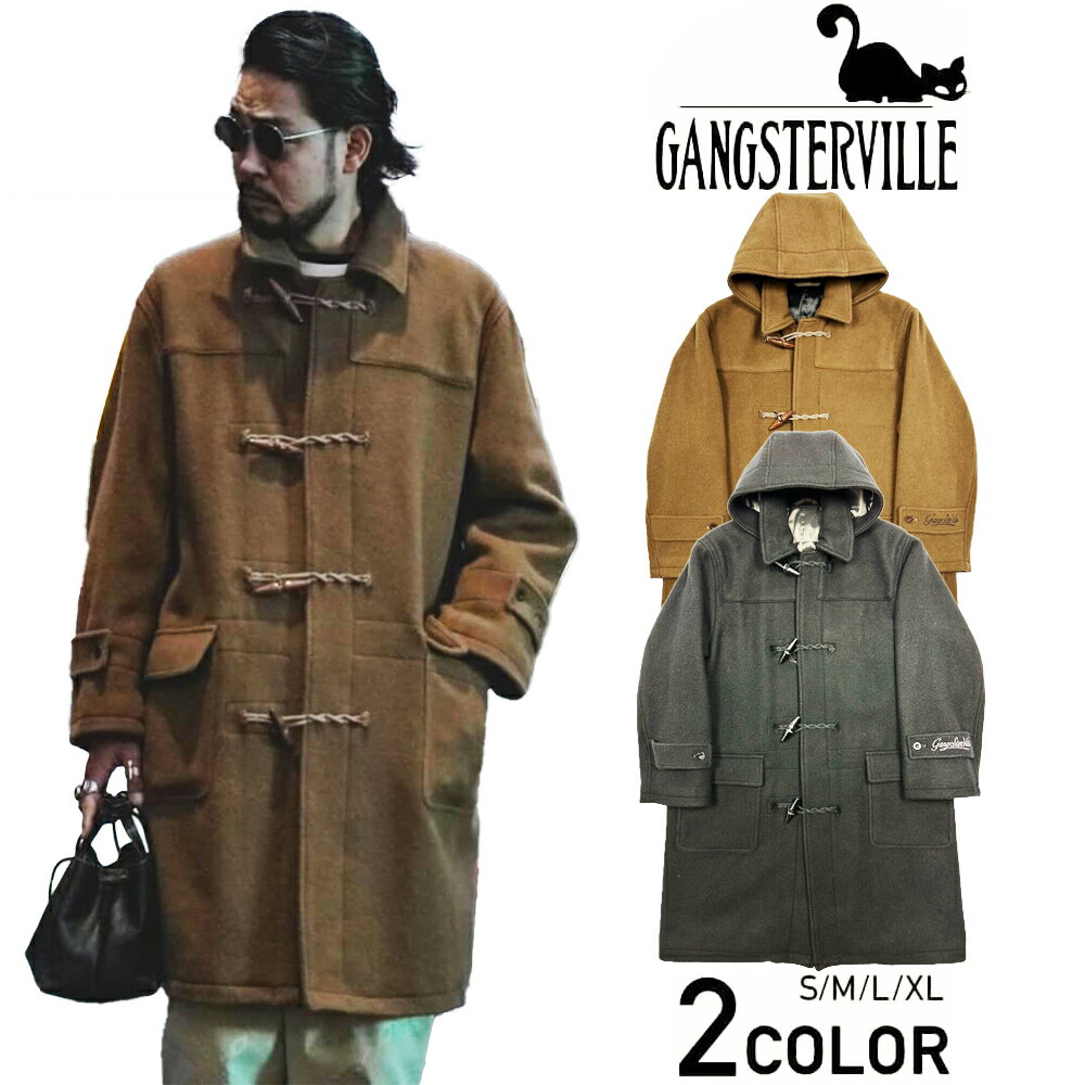 ギャングスタービル ダッフルコート メンズ アウター フード脱着式 GANGSTERVILLE STRAYS - DETACHABLE DUFFLE COAT GLADHAND グラッドハンド WEIRDO ウィアード OLD CROW オールドクロウ