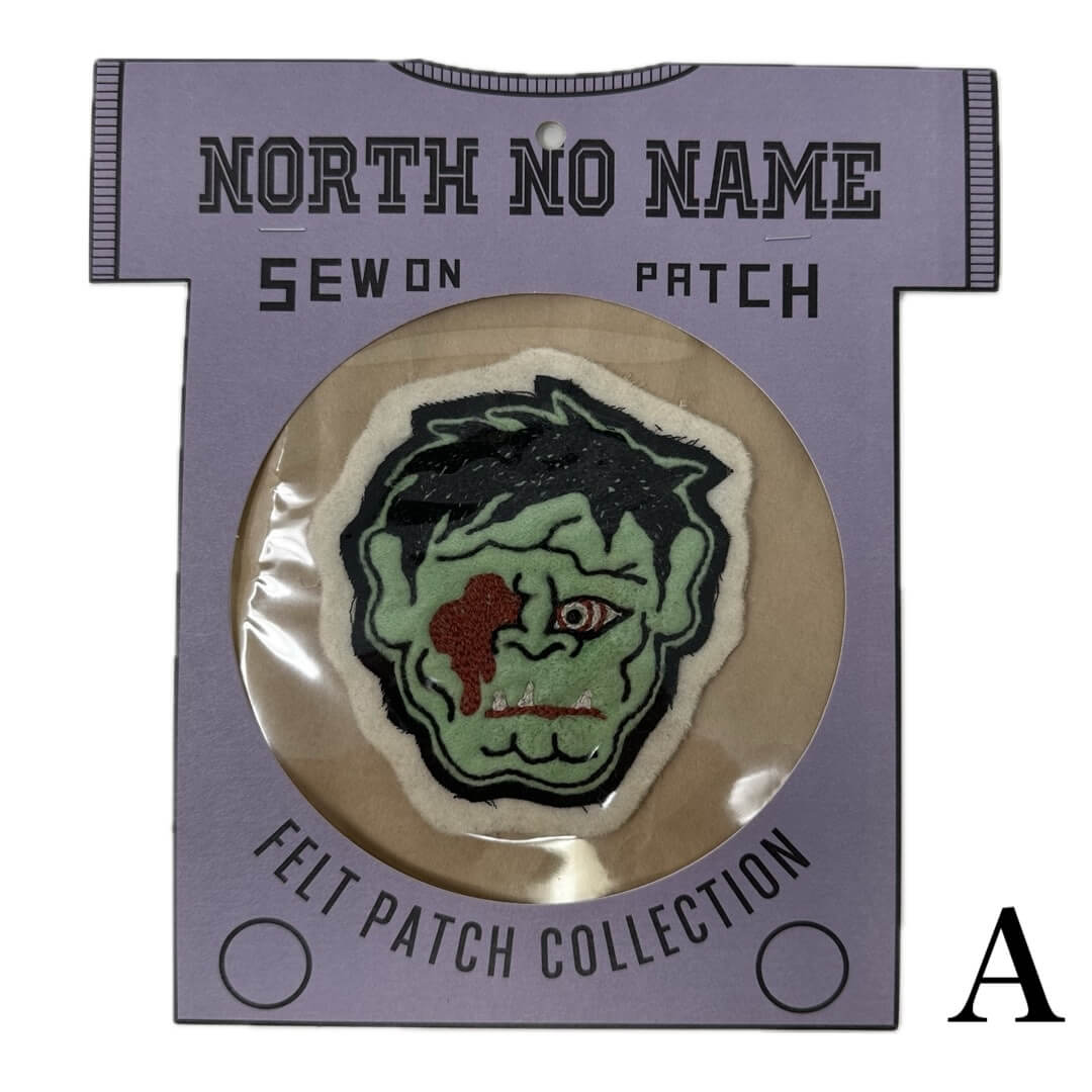 ノースノーネーム ワッペン フェルトパッチ ハンドメイド 日本製 NORTH NO NAME FELT PATCH