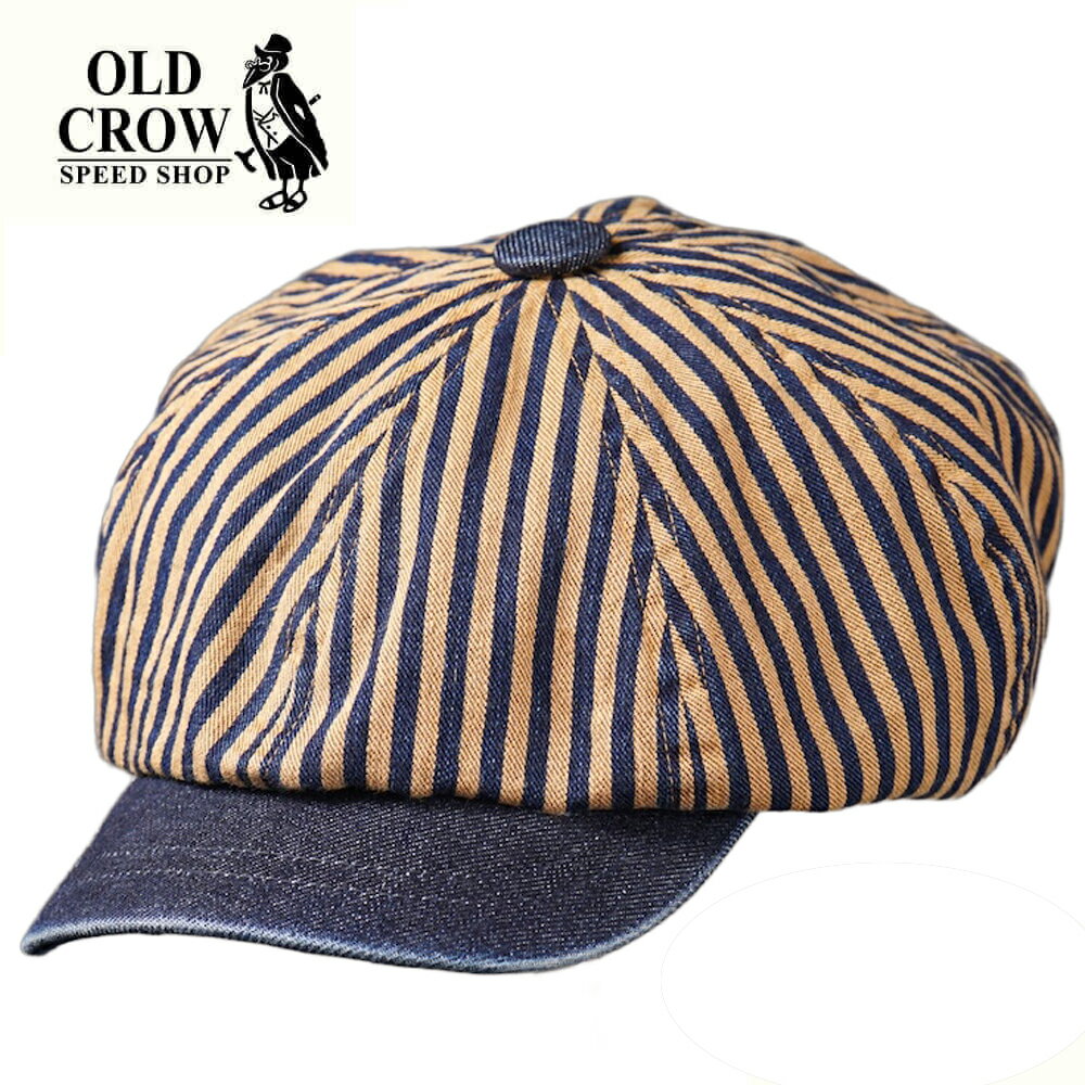 オールドクロウ ヒッコリー キャスケット メンズ 日本製 OLD CROW RACING - CASQUETTE GLADHAND グラッドハンド GANGST...