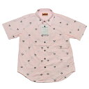 残りSサイズのみ WEIRDO SEXY COMIC - SHORT SLEEVE SHIRTS (PINK) ウィアード 総柄 半袖 シャツ/GLADHAND GANGSTERVILLE/ギャングスタービル/OLD CROW/オールドクロウ