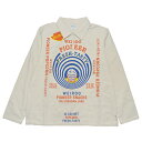 残りS・Mサイズのみ WEIRDO POPCORN - L/S PULLOVER SHIRTS (IVORY)ウィアード プルオーバー シャツ/GLADHAND【GANGSTERVILLE/ギャングスタービル/OLD CROW/オールドクロウ】