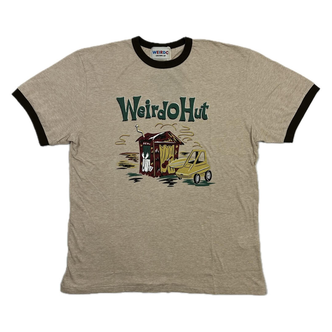 ウィアード リンガー Tシャツ 半袖 クルーネック メンズ WEIRDO HUT - RINGER T-SHIRTS GLADHAND グラッドハンド GANGSTERVILLE ギャングスタービル OLD CROW オールドクロウ