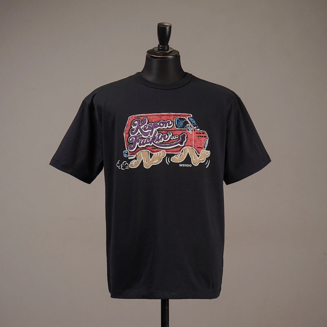 ウィアード ヘビーウェイト バインダーネック Tシャツ 半袖 メンズ WEIRDO KEEP ON FUCKIN' - HEAVY WEIGHT BINDER NECK S/S T-SHIRTS GLADHAND グラッドハンド GANGSTERVILLE ギャングスタービル OLD CROW オールドクロウ
