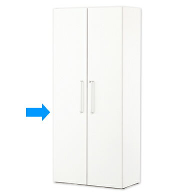 アールエフヤマカワ プリーマ 木製シェルフ ハイ用オプション扉 ホワイト Z-SHWHD-WH