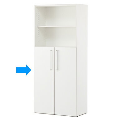 アールエフヤマカワ プリーマ木製シェルフ ロー用オプション扉 ホワイト Z-SHWLD-WH