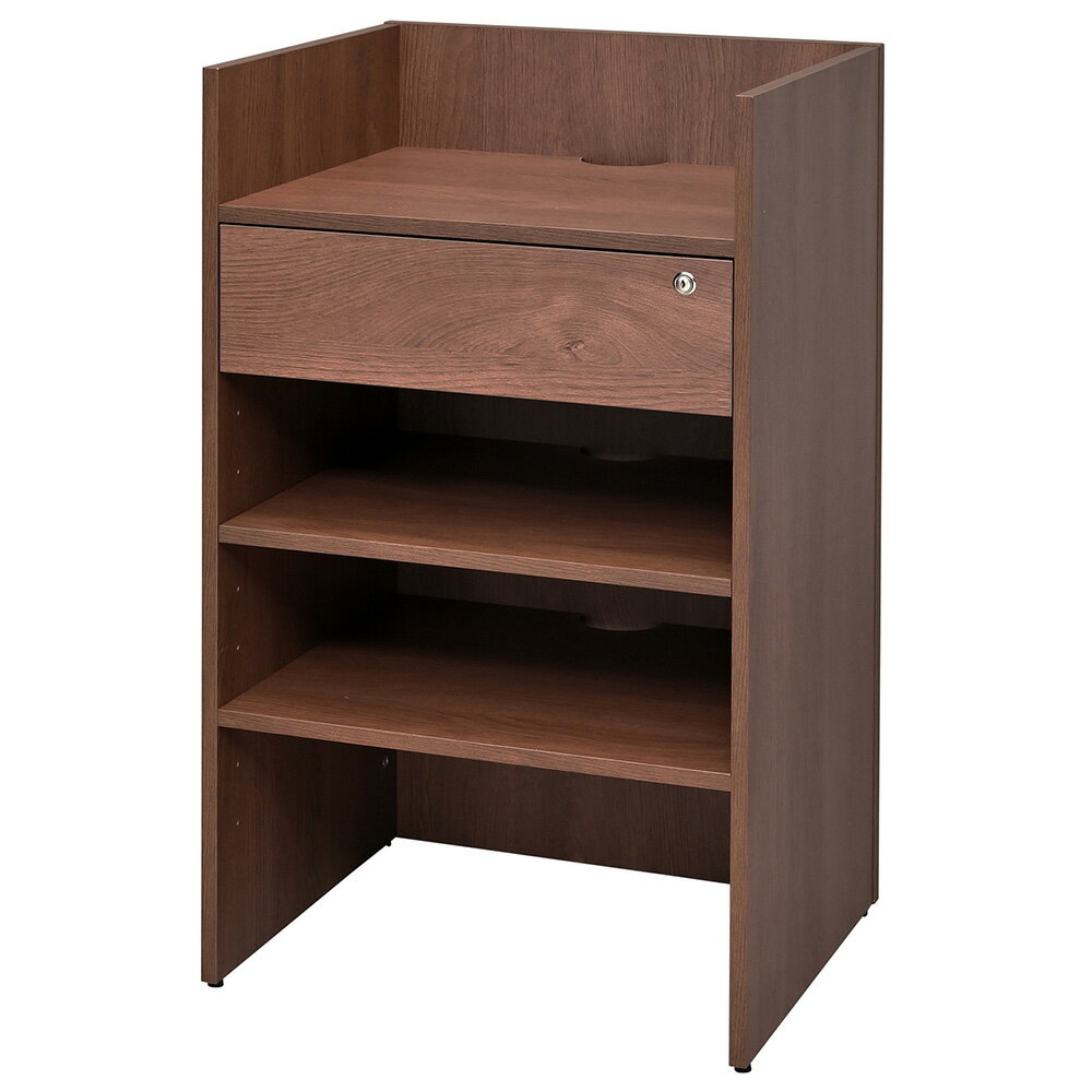 アールエフヤマカワ Jシリーズ レジカウンターII レジ台 ウォルナットII RFRGC2-DM2P