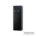 TLKシリーズ スタンダードロッカー 2人用スリム ダイヤルロック式 マットブラック◆TLK-D2N-MB