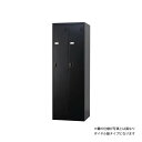 TLKシリーズ スタンダードロッカー　2人用スリム　ダイヤルロック式 マットブラック◆TLK-D2N-MB