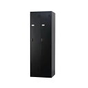 TLKシリーズ スタンダードロッカー 2人用スリム シリンダー錠 マットブラック◆TLK-S2-MB