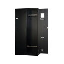 TLKシリーズ スタンダードロッカー 2人用ワイド シリンダー錠 マットブラック◆TLK-S2W-MB