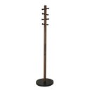 【メーカー取り寄せ品】【個人宅配送可能商品】Furniture ピラー コートラック ブラック/ウォルナット/ナチュラル◆21005871048