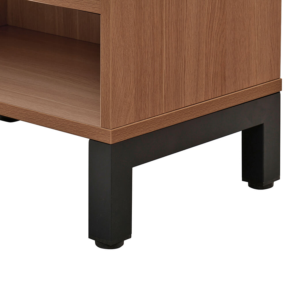 【在庫限り】【個人宅配送可能商品】ミーツ シューズラック シングル ウォルナット RFMSR-SGDM