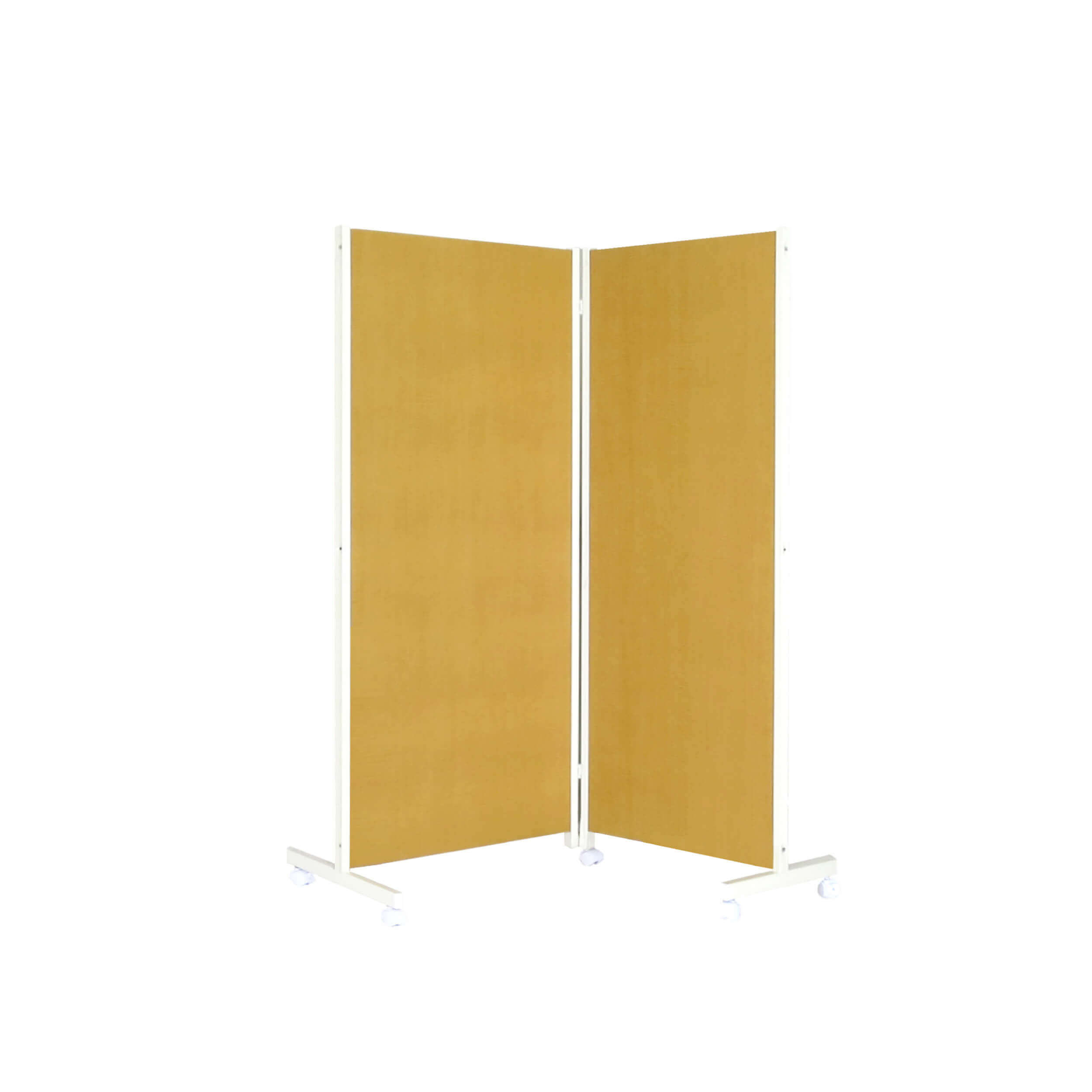 【メーカー取り寄せ品】日本住器工業 OTPシリーズ 折りたたみパーテーション 高さ180cm 2連 ナチュラル◆OTP-180-2-NA