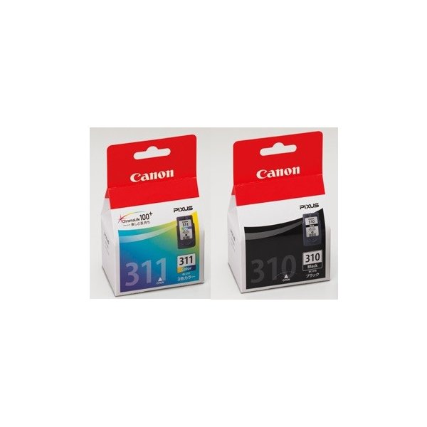 Rakuten - 【最強翌日配送対応】　BC-311　BC-310　CANON　インクカートリッジ　純正品　2個セット　BC310　BC311