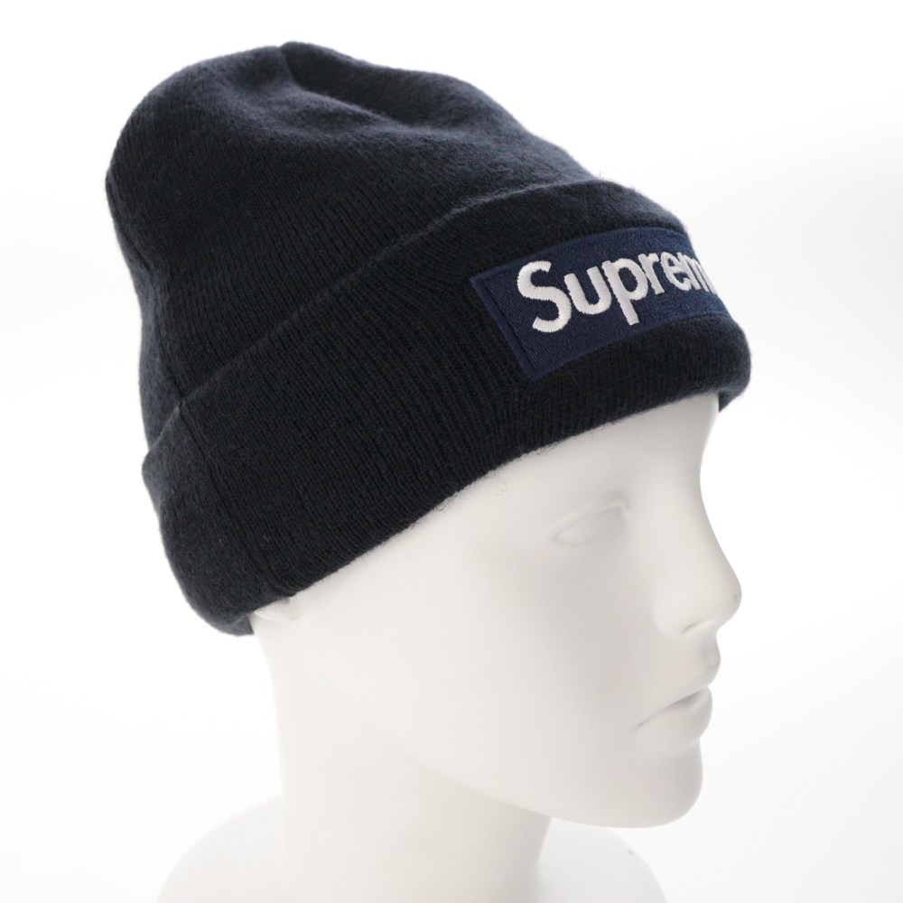 シュプリーム New 眼鏡 Era ニューエラ 16aw 雑貨 Box Logo Beanie ニットキャップ ニット帽 帽子 ボックスロゴ 折りたたみ傘 ネイビー Supreme A メンズ B Rf1 中古 リファスタ