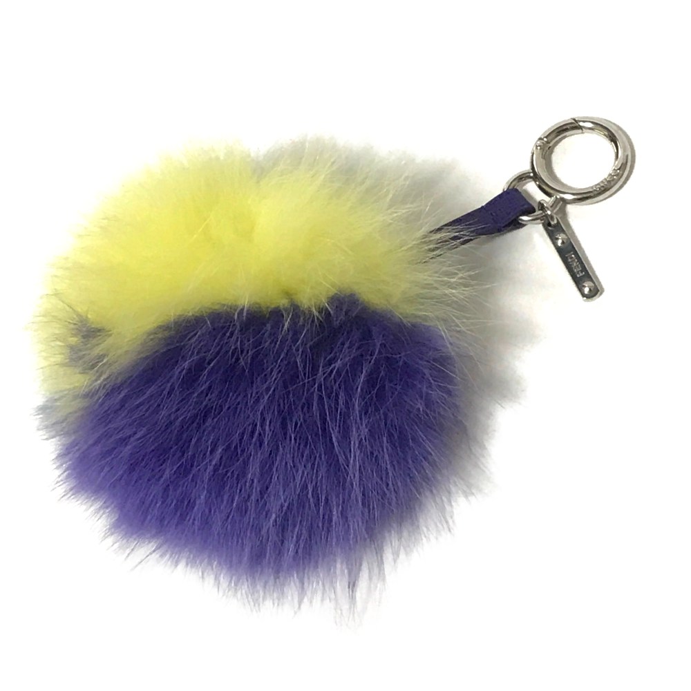 フェンディ ポンポンチャーム・PON PON CHARM バッグチャームetcその他雑貨/7AR259.41C/イエロー/ブルー/パープル/FENDI【♀】【A】【レディース】/b200516★■343652【中古】