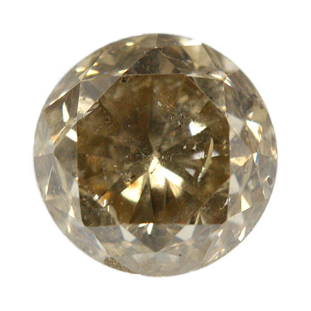 ジュエリールース・ファンシーカラーブラウンダイヤモンドルース・天然/Diamond/0.709ct/中央宝石研究所ダイヤモンドソーティング/FANCY BROWN I1 RD NONE【♂♀】【N】【ユニセックス】/h201005【RF4】■361627【中古】