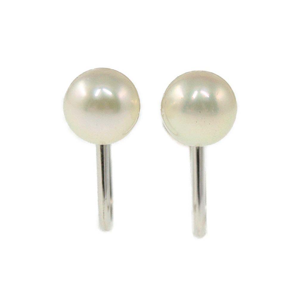 ミキモト ペア アコヤ真珠 パール イヤリング/Silver/銀製-2.1g/φ6.5mm/シルバー・ホワイト/MIKIMOTO【A】【レディース】/h201116【RF4】■368821【中古】のサムネイル