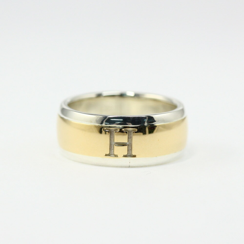 エルメス ヘラクレス Hロゴ 12号/#52 リング 指輪/Sv925 K18/750 7.9g/シルバー/イエローゴールド/HERMES【♀】【N】【レディース】/h211009★■410371【中古】のサムネイル