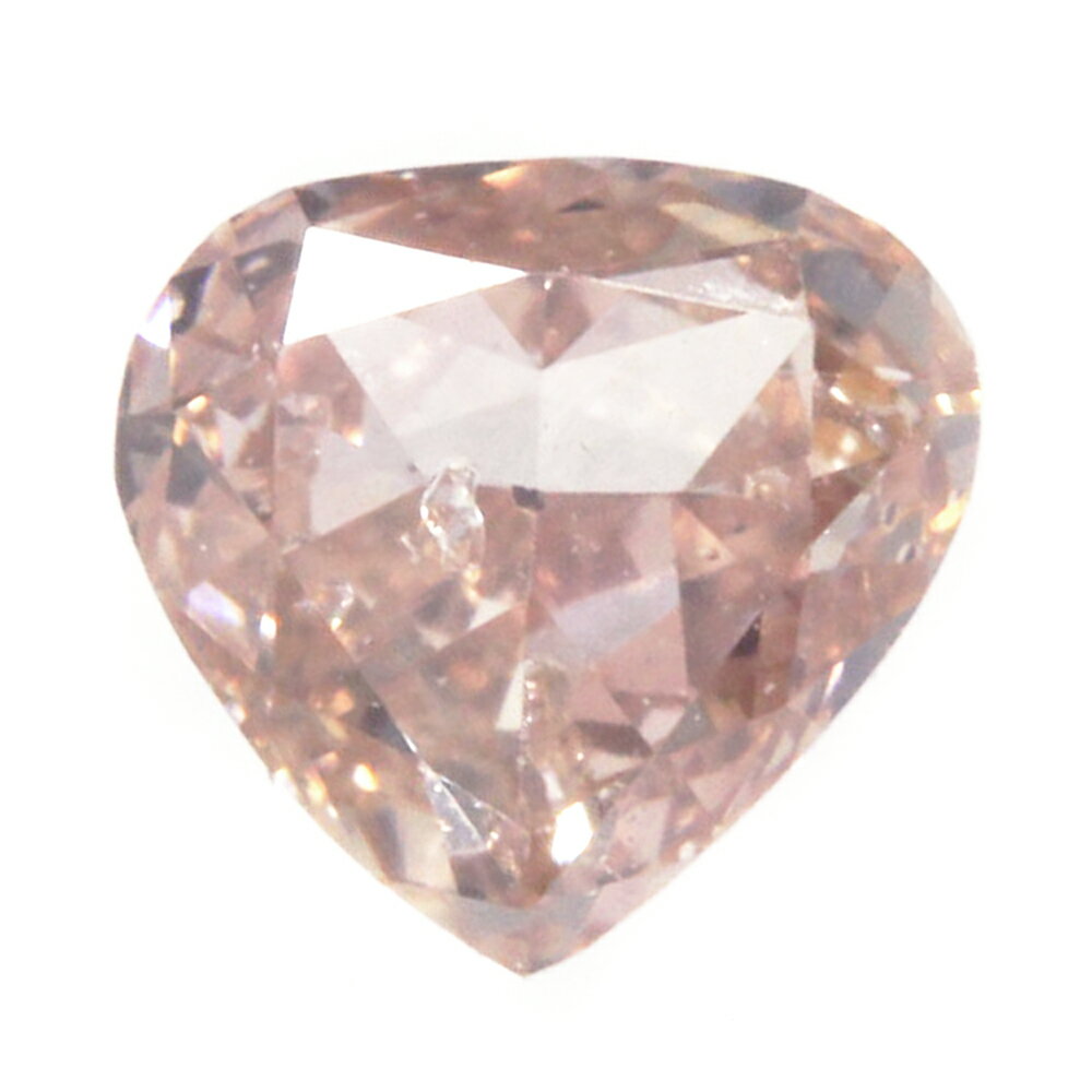 MODIFIED HEART BRILLIAN (モディファイテッドラウンドブリリアント) ダイヤモンドルース/Diamond/0.157ct/ファンシーオレンジピンク【♀】【A】【レディース】/h220930★■459838【中古】