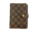 ルイヴィトン ダミエ・エベヌ・アジェンダPM・システム手帳/R20700/ブラウン/LOUIS VUITTON【♀】【B】【レディース】/b240320★■512836【中古】