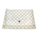 CHANEL シャネル ポーチ・キルティングプリント クラッチバッグ クリアバッグ ポーチ/クリアカラー×ゴールド/トラベル【オールシーズン】【C】【メンズ・レ...