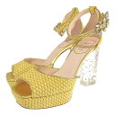 Roger Vivier ロジェヴィヴィエ ビジューバックル クリアヒ...(4)