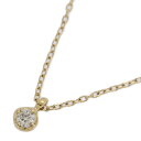 0.05ct/4℃ ヨンドシー 1P・ワンポイント ダイヤモンド ネックレス・ペンダント/K10YG/416-1.0g/イエローゴールド/プレゼント【♀】【S】【レディース】/h250710★■582720【中古】