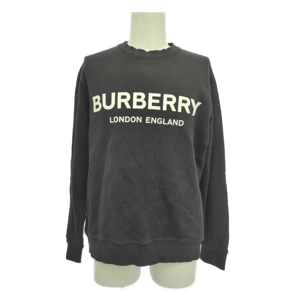 Burberry ブルーレーベル スウェット パーカー デカロゴ ブラック 古着 Burberry ブルーレーベル スウェット パーカー デカロゴ