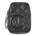 CHANEL シャネル カンボンライン・ココマーク シガレットケース/シガーケース・ミニポーチ/ブラック/煙草/たばこ【♀】【A】【レディース】/b250721...