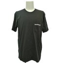 CHROME HEARTS クロムハーツ スクロールラベル 胸ポケット 半袖 カットソー・Tシャツトップス/RN97729/L/ブラック/翌日配送可【♂】【S】【メンズ】/b250902★■589088【中古】