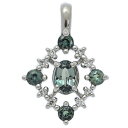 0.38ct/FD:0.03ct/1P・アレキサンドライト・ダイヤモンド ペンダントトップ/Pt900-1g/プラチナ/プレゼント/記念日【♀】【N】【レディース】/h250919★■590807【中古】