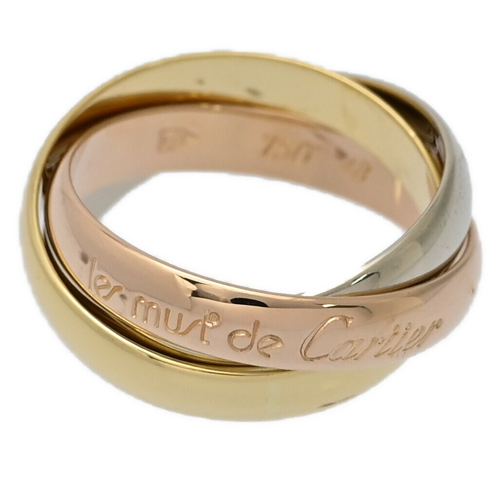 Cartier カルティエ トリニティリング・指輪/K18Y+W+P/750,3カラー-6.4g/5 ...