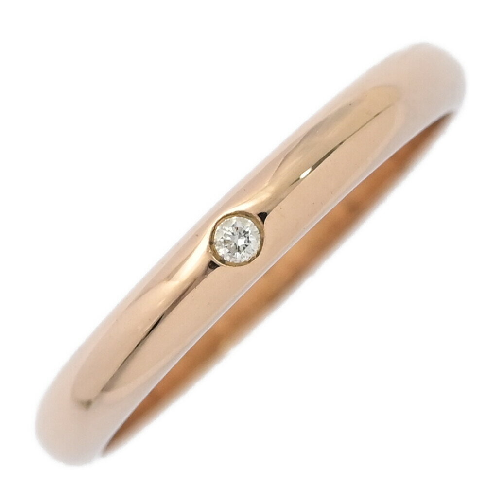 Cartier カルティエ ウェディングバンド 1P ダイヤモンド リング・指輪/K18PG/750-2.2g/10号/#50/ピンクゴールド/結婚指輪【♀】【S】【レディース】/h260114★■601902【中古】