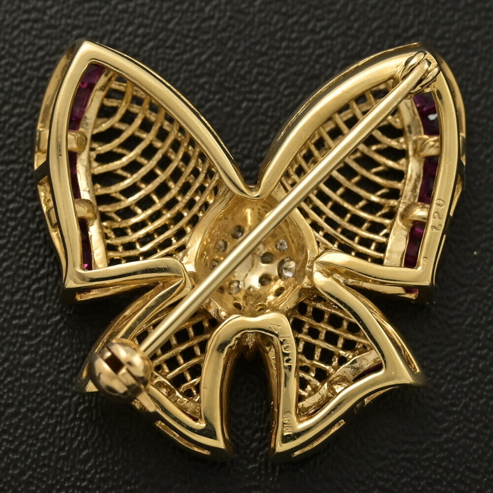 RU1.2ct D:0.14ct �Х��ե饤������� ��ӡ� ��������� �֥����� �ڥ����� K18YG/750-7.8g ��������������� �ڡ�ۡ�S�ۡڥ�ǥ�������/h260224����606660����š�