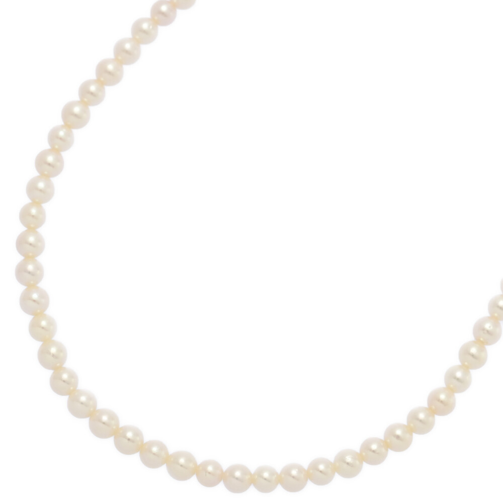 美品 1点モノ Φ4-4.5mm ベビーパール アコヤ真珠 パール ネックレス ペンダント Silver/銀製-11.5g シルバー 【♀】【S】【レディース】..