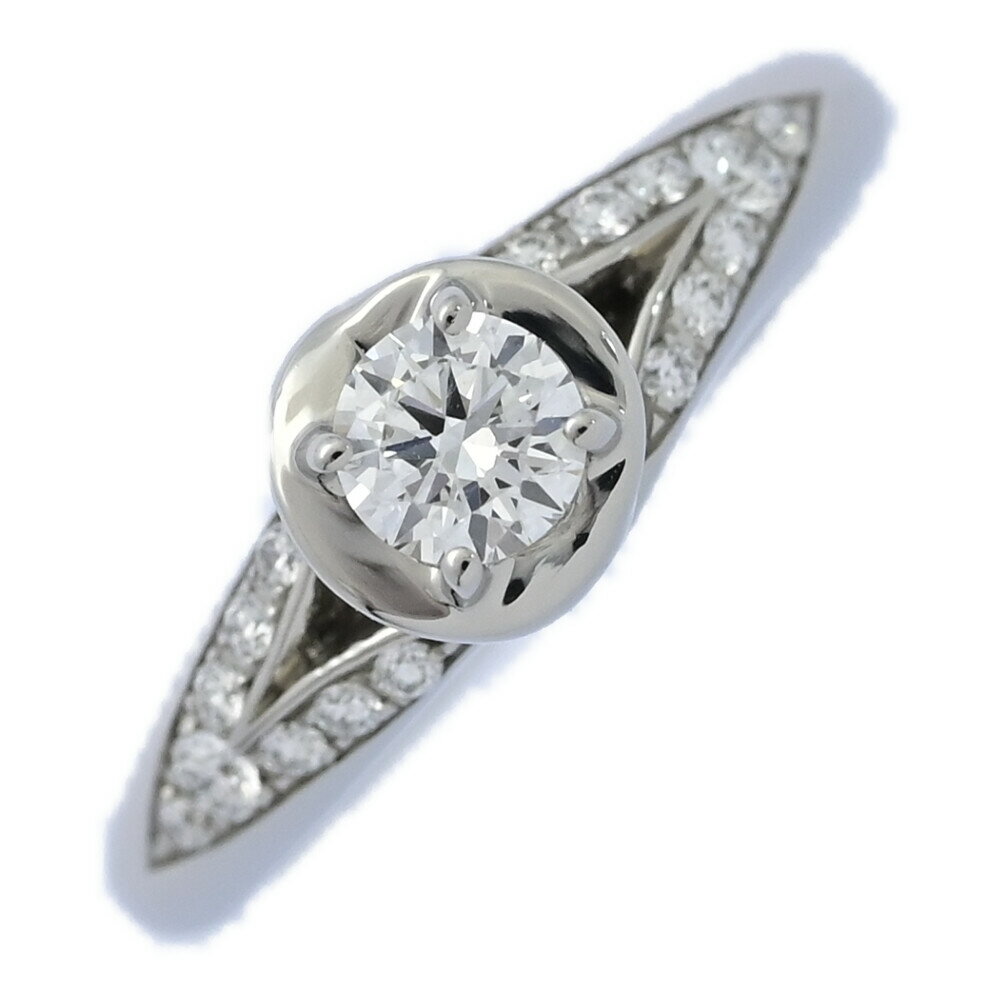 美品 0.2ct ブルガリ インコントロ ダモーレ ダイヤモンド リング 指輪 Pt950-4.7g 6号 #46 プラチナ BVLGARI マリッジ 婚約指輪【♀】【N】【レディース】/h260306★■606650【中古】