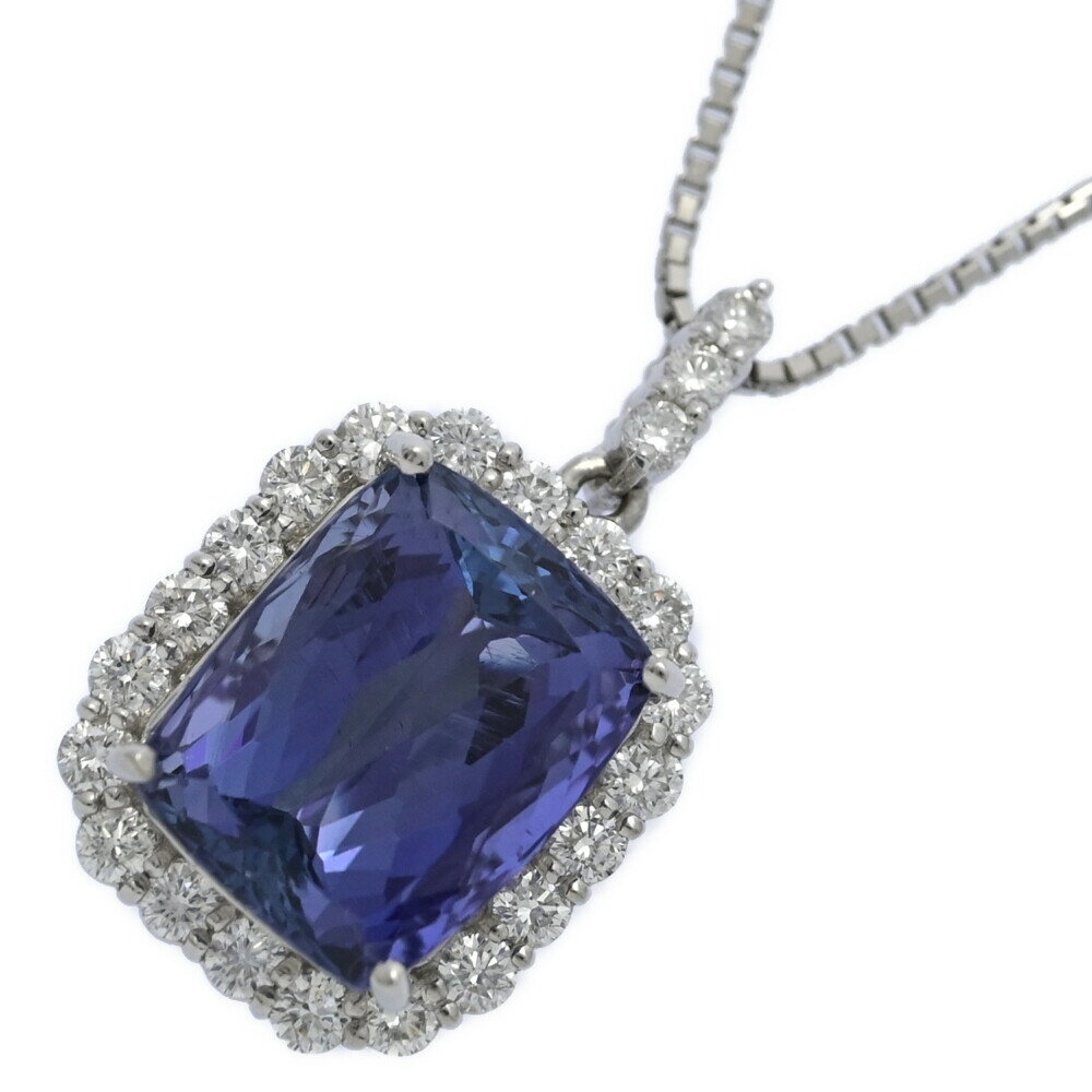 Rakuten - TA8.11ct 0.78ct 希少 大粒 カラーチェンジ タンザナイト ダイヤモンド ネックレス ペンダント Pt900-Pt850-12.3g プラチナ 【♀】【S】【レディース】/h260313★■607857【中古】