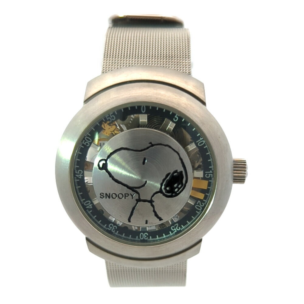 Rakuten - スヌーピースケルトンリング 自動巻き 時計 SS/stainless steel-61.9g ステンレススティール キャラクター時計 【♀】【S】【レディース】/h260324★■608949【中古】