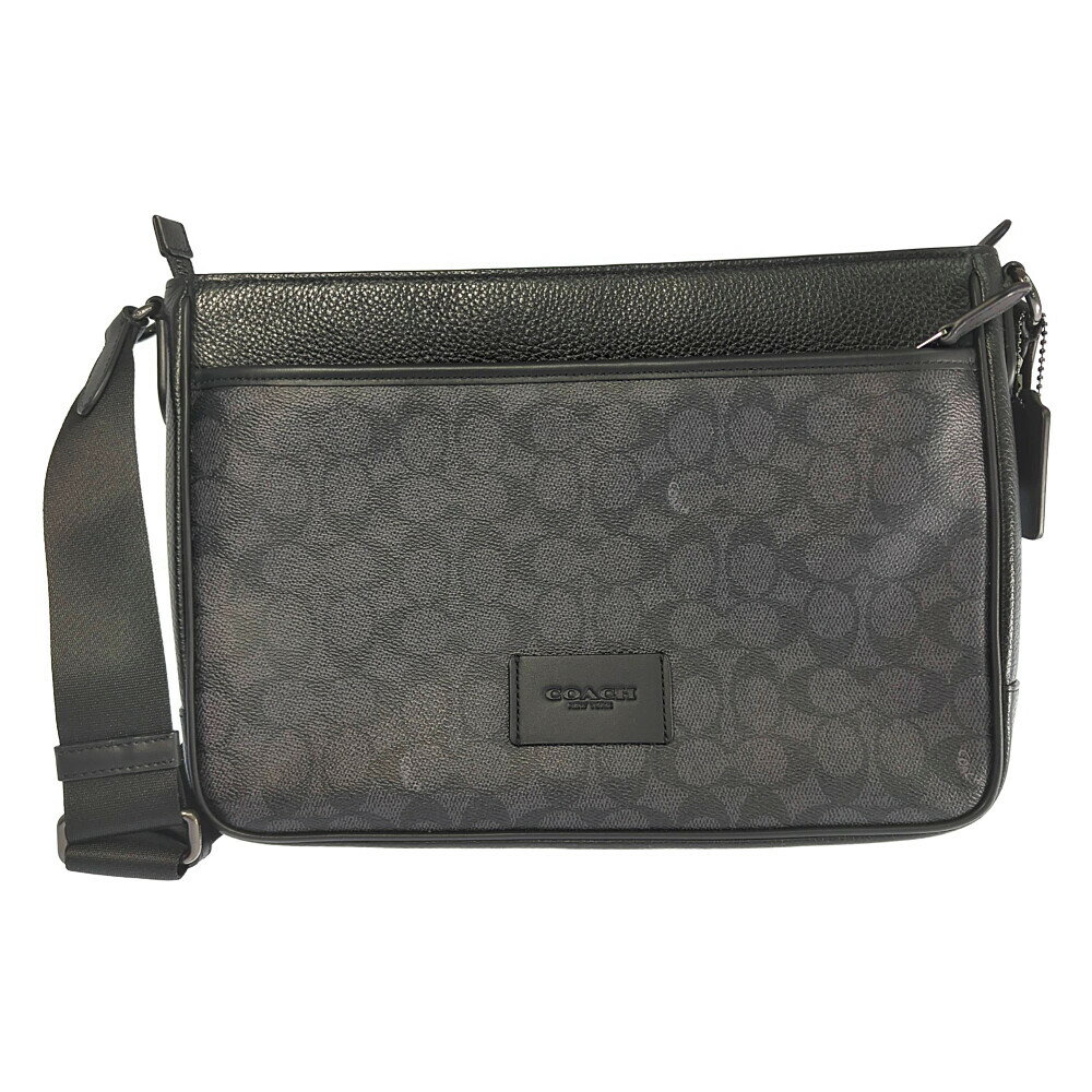 COACH - COACH コーチ シグネチャー ディストリクトクロスボディ メッセンジャー ショルダーバッグ CY824 ブラック系 【オールシーズン】【♂】【A】【メンズ】/b260325★■609868【中古】