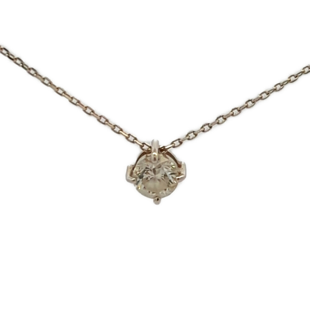 Garnet - 0.2ct ダイヤモンドネックレス ペンダント K18WG/750-1.2g ホワイトゴールド【♀】【A】【レディース】/h260408★■610829【中古】
